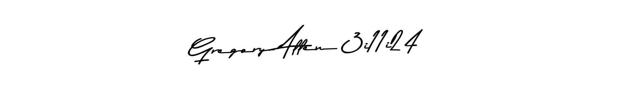 Make a beautiful signature design for name Gregory Allen 3i11i24. With this signature (Asem Kandis PERSONAL USE) style, you can create a handwritten signature for free. Gregory Allen 3i11i24 signature style 9 images and pictures png