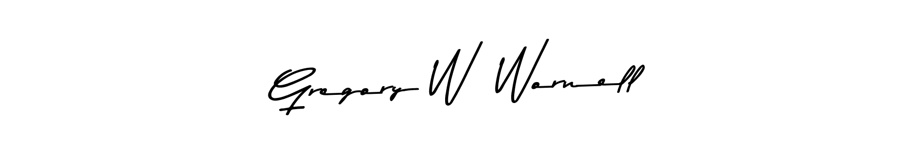 Gregory W  Wornell stylish signature style. Best Handwritten Sign (Asem Kandis PERSONAL USE) for my name. Handwritten Signature Collection Ideas for my name Gregory W  Wornell. Gregory W  Wornell signature style 9 images and pictures png