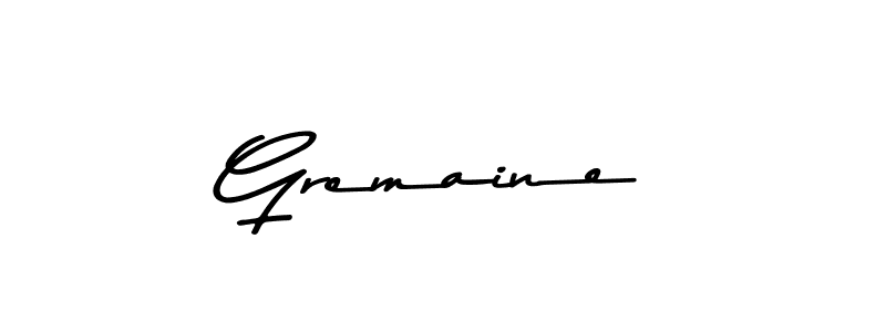 How to make Gremaine name signature. Use Asem Kandis PERSONAL USE style for creating short signs online. This is the latest handwritten sign. Gremaine signature style 9 images and pictures png