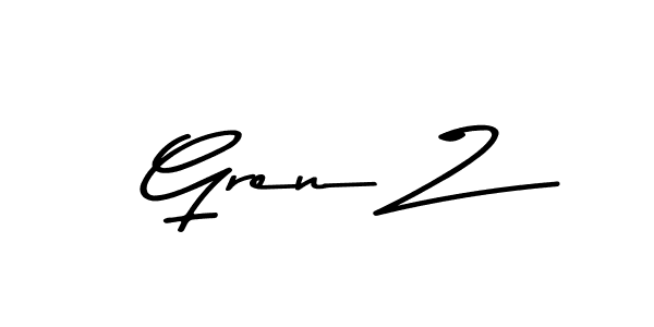 Gren Z stylish signature style. Best Handwritten Sign (Asem Kandis PERSONAL USE) for my name. Handwritten Signature Collection Ideas for my name Gren Z. Gren Z signature style 9 images and pictures png