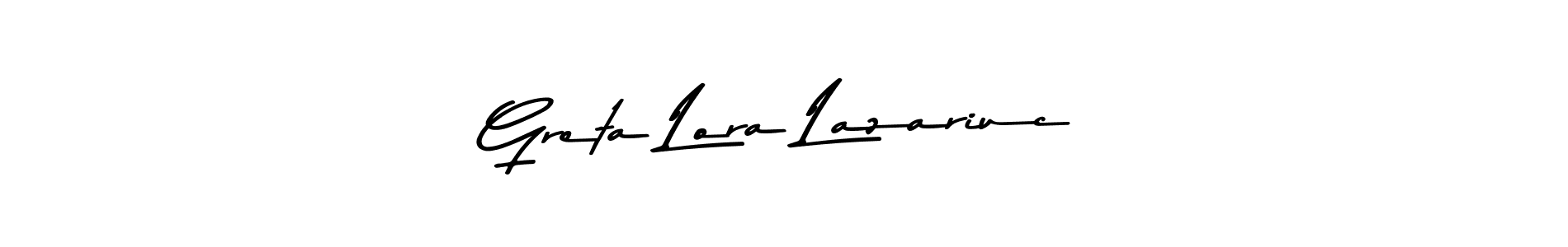 Here are the top 10 professional signature styles for the name Greta Lora Lazariuc. These are the best autograph styles you can use for your name. Greta Lora Lazariuc signature style 9 images and pictures png