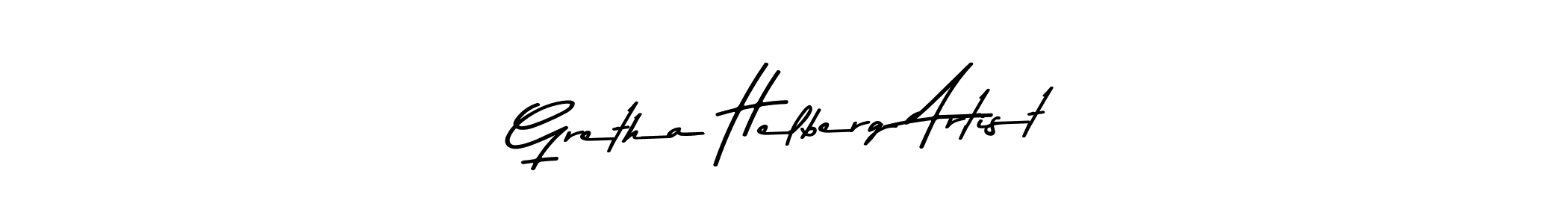 Create a beautiful signature design for name Gretha Helberg Artist. With this signature (Asem Kandis PERSONAL USE) fonts, you can make a handwritten signature for free. Gretha Helberg Artist signature style 9 images and pictures png