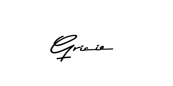 How to make Gricie name signature. Use Asem Kandis PERSONAL USE style for creating short signs online. This is the latest handwritten sign. Gricie signature style 9 images and pictures png