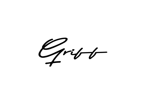 Create a beautiful signature design for name Griff. With this signature (Asem Kandis PERSONAL USE) fonts, you can make a handwritten signature for free. Griff signature style 9 images and pictures png