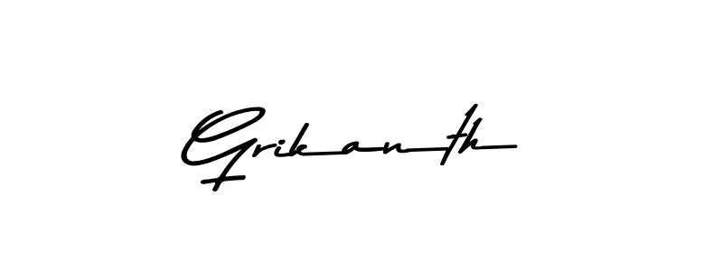 Make a beautiful signature design for name Grikanth. Use this online signature maker to create a handwritten signature for free. Grikanth signature style 9 images and pictures png