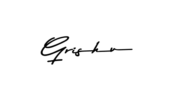 How to make Grishu signature? Asem Kandis PERSONAL USE is a professional autograph style. Create handwritten signature for Grishu name. Grishu signature style 9 images and pictures png