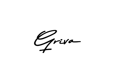 Use a signature maker to create a handwritten signature online. With this signature software, you can design (Asem Kandis PERSONAL USE) your own signature for name Griva. Griva signature style 9 images and pictures png
