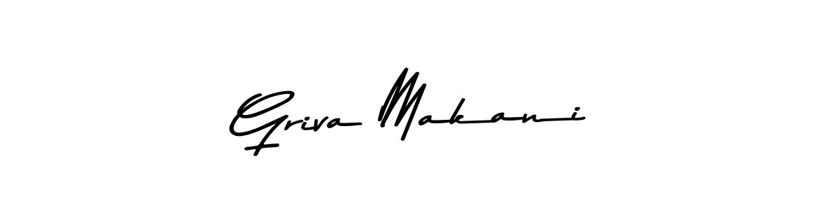 Griva Makani stylish signature style. Best Handwritten Sign (Asem Kandis PERSONAL USE) for my name. Handwritten Signature Collection Ideas for my name Griva Makani. Griva Makani signature style 9 images and pictures png