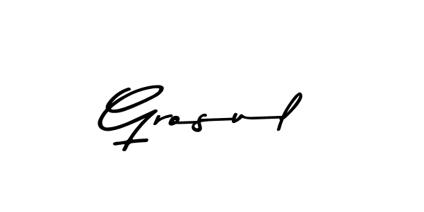 How to make Grosul signature? Asem Kandis PERSONAL USE is a professional autograph style. Create handwritten signature for Grosul name. Grosul signature style 9 images and pictures png