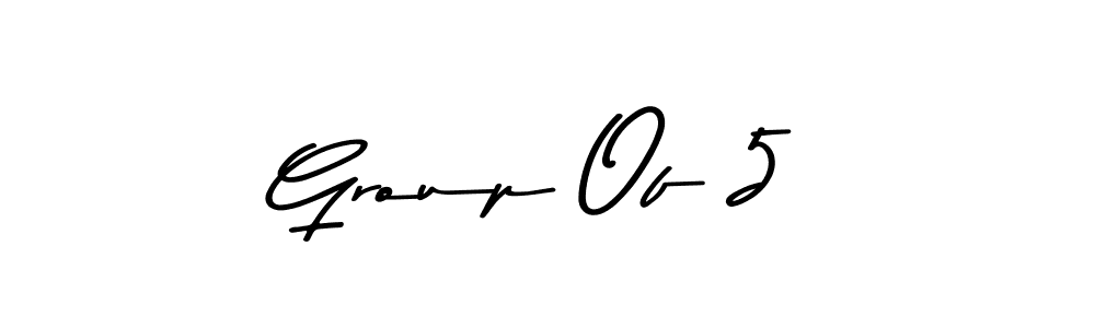 Make a beautiful signature design for name Group Of 5. With this signature (Asem Kandis PERSONAL USE) style, you can create a handwritten signature for free. Group Of 5 signature style 9 images and pictures png