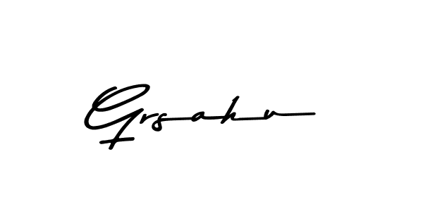 The best way (Asem Kandis PERSONAL USE) to make a short signature is to pick only two or three words in your name. The name Grsahu include a total of six letters. For converting this name. Grsahu signature style 9 images and pictures png