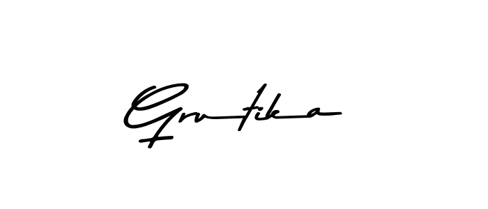 How to Draw Grutika signature style? Asem Kandis PERSONAL USE is a latest design signature styles for name Grutika. Grutika signature style 9 images and pictures png