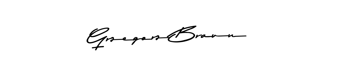 Design your own signature with our free online signature maker. With this signature software, you can create a handwritten (Asem Kandis PERSONAL USE) signature for name Grzegorz Braun. Grzegorz Braun signature style 9 images and pictures png