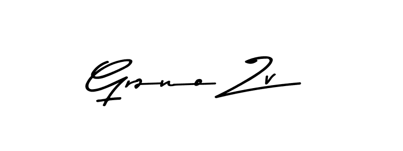 How to make Grzno Zv signature? Asem Kandis PERSONAL USE is a professional autograph style. Create handwritten signature for Grzno Zv name. Grzno Zv signature style 9 images and pictures png