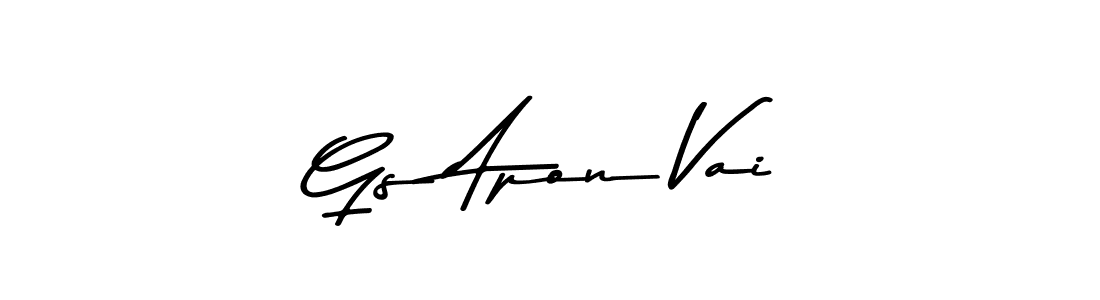 Also You can easily find your signature by using the search form. We will create Gs Apon Vai name handwritten signature images for you free of cost using Asem Kandis PERSONAL USE sign style. Gs Apon Vai signature style 9 images and pictures png