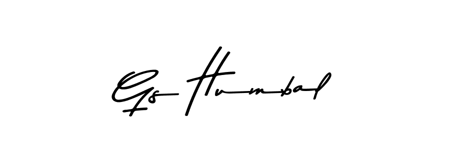 How to make Gs Humbal signature? Asem Kandis PERSONAL USE is a professional autograph style. Create handwritten signature for Gs Humbal name. Gs Humbal signature style 9 images and pictures png