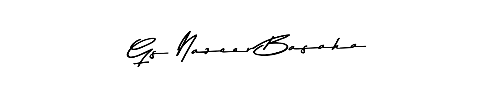 How to make Gs Nazeer Basaha signature? Asem Kandis PERSONAL USE is a professional autograph style. Create handwritten signature for Gs Nazeer Basaha name. Gs Nazeer Basaha signature style 9 images and pictures png