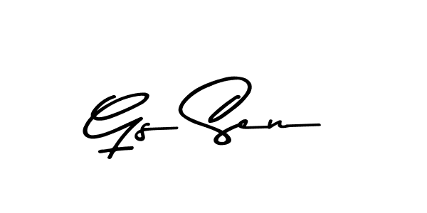 Gs Sen stylish signature style. Best Handwritten Sign (Asem Kandis PERSONAL USE) for my name. Handwritten Signature Collection Ideas for my name Gs Sen. Gs Sen signature style 9 images and pictures png