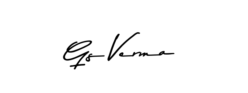 Gs Verma stylish signature style. Best Handwritten Sign (Asem Kandis PERSONAL USE) for my name. Handwritten Signature Collection Ideas for my name Gs Verma. Gs Verma signature style 9 images and pictures png