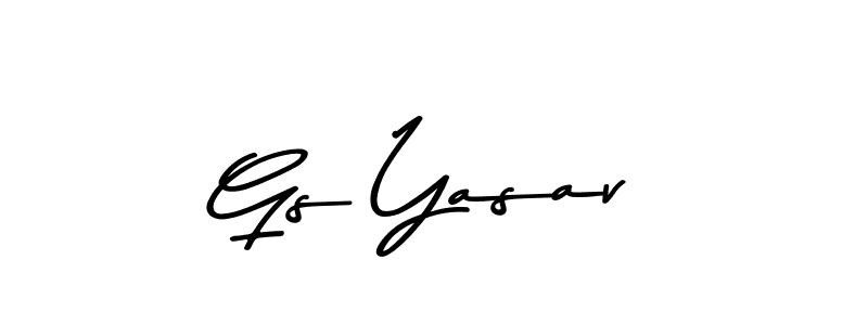 Use a signature maker to create a handwritten signature online. With this signature software, you can design (Asem Kandis PERSONAL USE) your own signature for name Gs Yasav. Gs Yasav signature style 9 images and pictures png