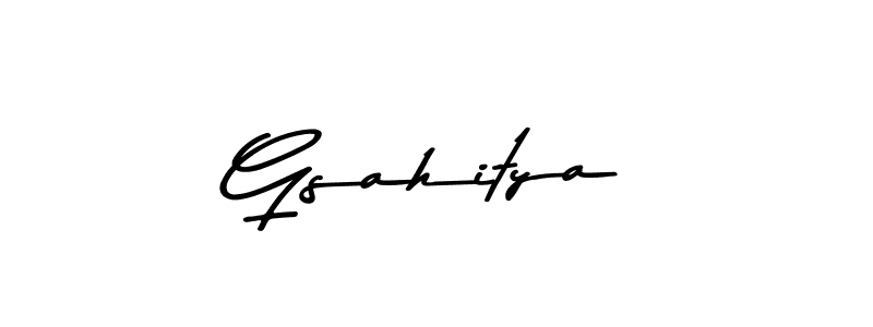 Make a beautiful signature design for name Gsahitya. Use this online signature maker to create a handwritten signature for free. Gsahitya signature style 9 images and pictures png