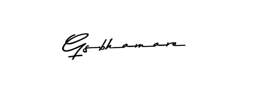 It looks lik you need a new signature style for name Gsbhamare. Design unique handwritten (Asem Kandis PERSONAL USE) signature with our free signature maker in just a few clicks. Gsbhamare signature style 9 images and pictures png