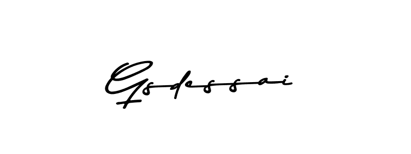 How to make Gsdessai signature? Asem Kandis PERSONAL USE is a professional autograph style. Create handwritten signature for Gsdessai name. Gsdessai signature style 9 images and pictures png