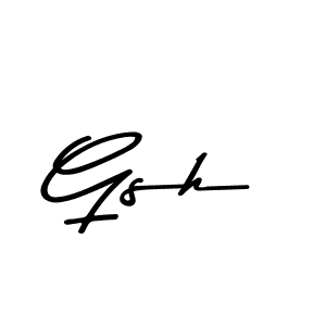 How to make Gsh signature? Asem Kandis PERSONAL USE is a professional autograph style. Create handwritten signature for Gsh name. Gsh signature style 9 images and pictures png