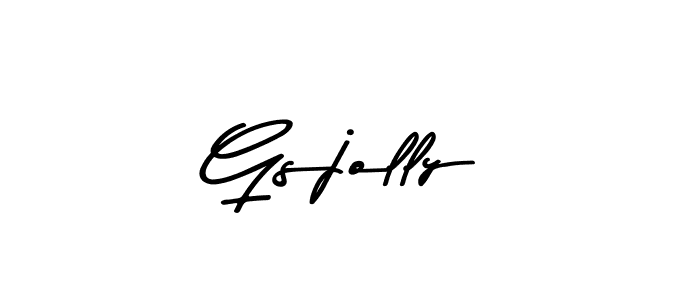 How to make Gsjolly signature? Asem Kandis PERSONAL USE is a professional autograph style. Create handwritten signature for Gsjolly name. Gsjolly signature style 9 images and pictures png