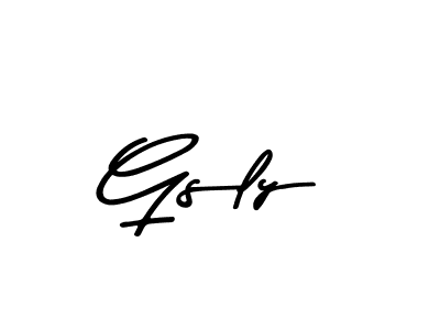 Gsly stylish signature style. Best Handwritten Sign (Asem Kandis PERSONAL USE) for my name. Handwritten Signature Collection Ideas for my name Gsly. Gsly signature style 9 images and pictures png