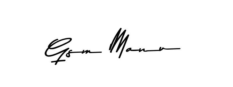 Similarly Asem Kandis PERSONAL USE is the best handwritten signature design. Signature creator online .You can use it as an online autograph creator for name Gsm Manu. Gsm Manu signature style 9 images and pictures png