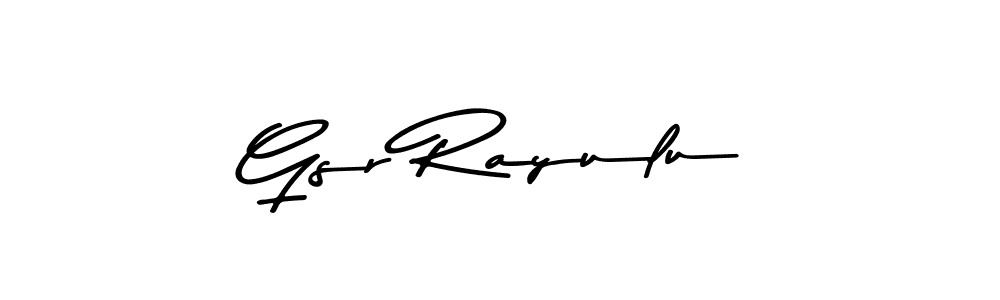 Make a beautiful signature design for name Gsr Rayulu. Use this online signature maker to create a handwritten signature for free. Gsr Rayulu signature style 9 images and pictures png