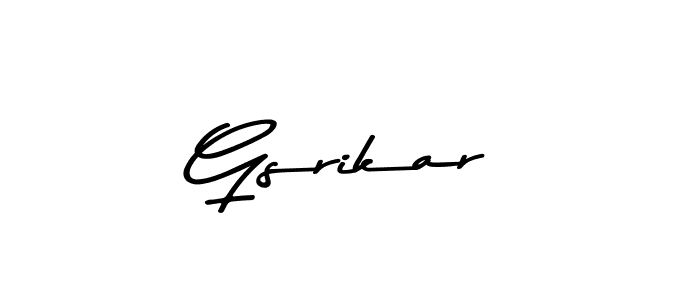 Asem Kandis PERSONAL USE is a professional signature style that is perfect for those who want to add a touch of class to their signature. It is also a great choice for those who want to make their signature more unique. Get Gsrikar name to fancy signature for free. Gsrikar signature style 9 images and pictures png