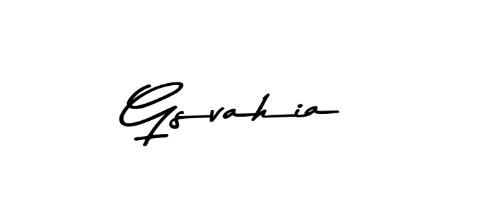 It looks lik you need a new signature style for name Gsvahia. Design unique handwritten (Asem Kandis PERSONAL USE) signature with our free signature maker in just a few clicks. Gsvahia signature style 9 images and pictures png