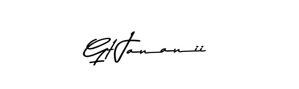 Design your own signature with our free online signature maker. With this signature software, you can create a handwritten (Asem Kandis PERSONAL USE) signature for name Gt Jananii. Gt Jananii signature style 9 images and pictures png