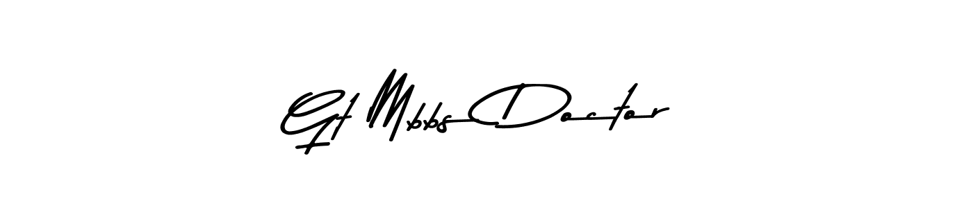 It looks lik you need a new signature style for name Gt Mbbs Doctor. Design unique handwritten (Asem Kandis PERSONAL USE) signature with our free signature maker in just a few clicks. Gt Mbbs Doctor signature style 9 images and pictures png