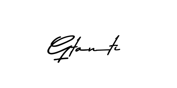 Similarly Asem Kandis PERSONAL USE is the best handwritten signature design. Signature creator online .You can use it as an online autograph creator for name Gtanti. Gtanti signature style 9 images and pictures png