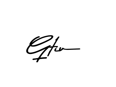 Also we have Gtiu name is the best signature style. Create professional handwritten signature collection using Asem Kandis PERSONAL USE autograph style. Gtiu signature style 9 images and pictures png