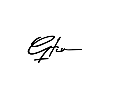 Also we have Gtiu name is the best signature style. Create professional handwritten signature collection using Asem Kandis PERSONAL USE autograph style. Gtiu signature style 9 images and pictures png