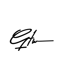 Make a beautiful signature design for name Gtw. Use this online signature maker to create a handwritten signature for free. Gtw signature style 9 images and pictures png