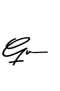 Use a signature maker to create a handwritten signature online. With this signature software, you can design (Asem Kandis PERSONAL USE) your own signature for name Gu. Gu signature style 9 images and pictures png