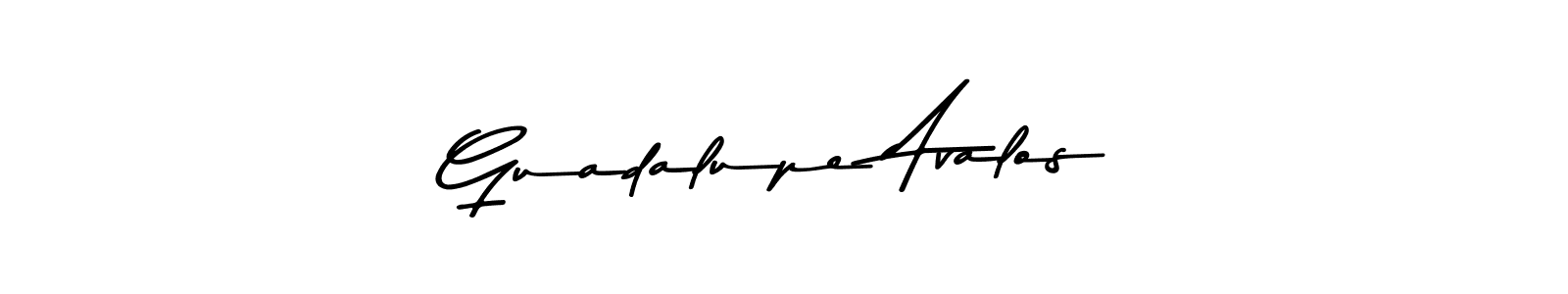 Design your own signature with our free online signature maker. With this signature software, you can create a handwritten (Asem Kandis PERSONAL USE) signature for name Guadalupe Avalos. Guadalupe Avalos signature style 9 images and pictures png