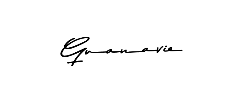 Make a beautiful signature design for name Guanavie. With this signature (Asem Kandis PERSONAL USE) style, you can create a handwritten signature for free. Guanavie signature style 9 images and pictures png