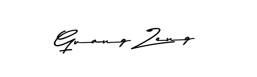 You should practise on your own different ways (Asem Kandis PERSONAL USE) to write your name (Guang Zeng) in signature. don't let someone else do it for you. Guang Zeng signature style 9 images and pictures png