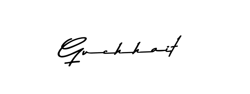 if you are searching for the best signature style for your name Guchhait. so please give up your signature search. here we have designed multiple signature styles  using Asem Kandis PERSONAL USE. Guchhait signature style 9 images and pictures png