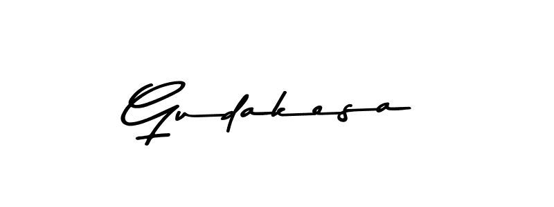How to make Gudakesa signature? Asem Kandis PERSONAL USE is a professional autograph style. Create handwritten signature for Gudakesa name. Gudakesa signature style 9 images and pictures png