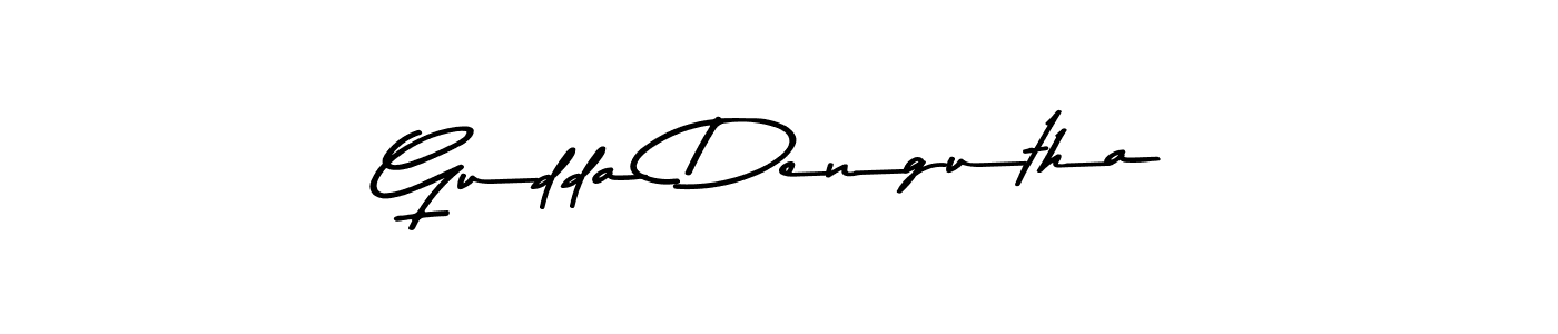 See photos of Gudda Dengutha official signature by Spectra . Check more albums & portfolios. Read reviews & check more about Asem Kandis PERSONAL USE font. Gudda Dengutha signature style 9 images and pictures png