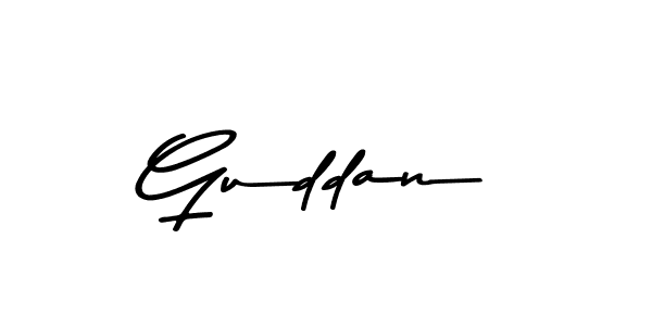 How to make Guddan signature? Asem Kandis PERSONAL USE is a professional autograph style. Create handwritten signature for Guddan name. Guddan signature style 9 images and pictures png