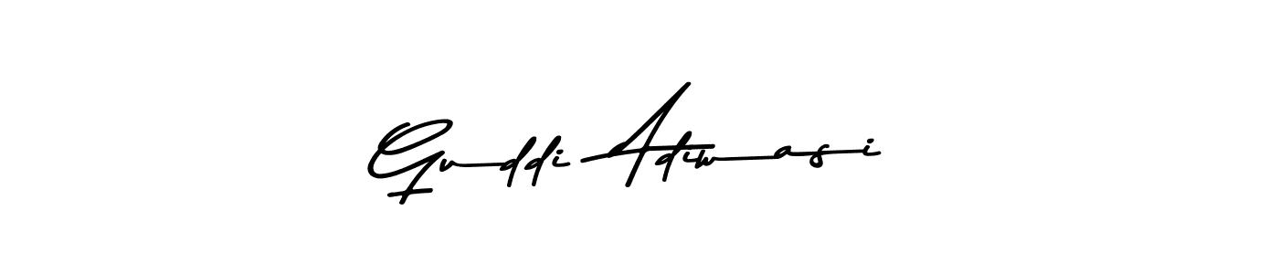 Similarly Asem Kandis PERSONAL USE is the best handwritten signature design. Signature creator online .You can use it as an online autograph creator for name Guddi  Adiwasi. Guddi  Adiwasi signature style 9 images and pictures png