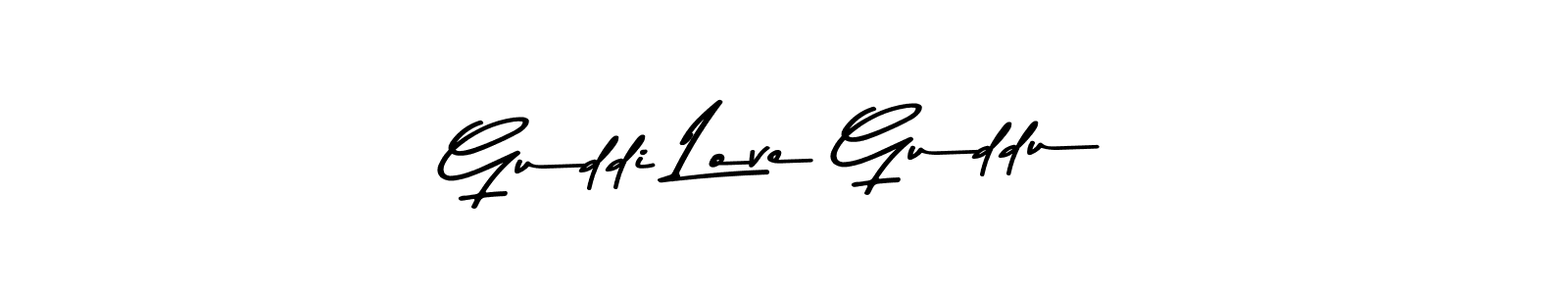 Make a beautiful signature design for name Guddi Love Guddu. With this signature (Asem Kandis PERSONAL USE) style, you can create a handwritten signature for free. Guddi Love Guddu signature style 9 images and pictures png